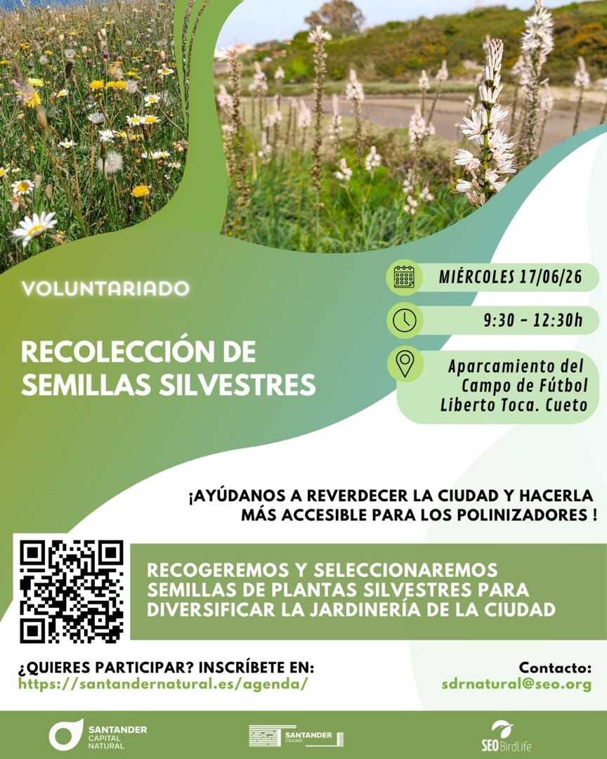 Ayuda a asilvestrar los espacios verdes de la ciudad