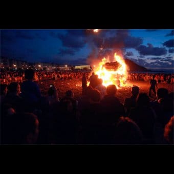 Víspera de San Juan en Sagüés