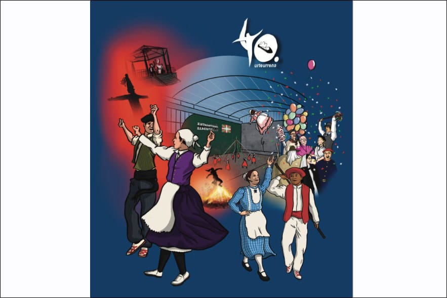 Espectáculo de Euskal Dantzak - Fiestas de El Antiguo