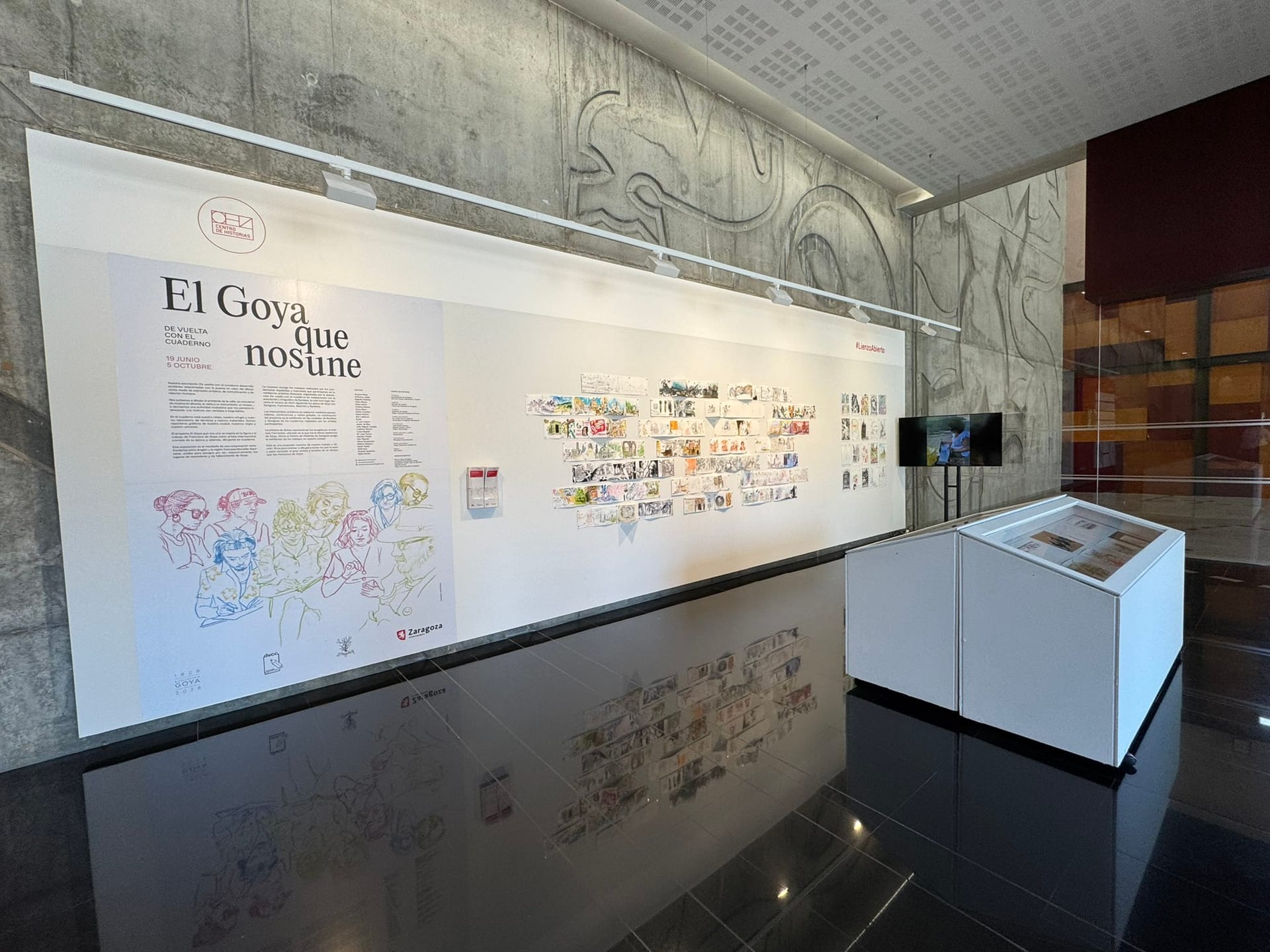 Visita guiada de la apertura final del proceso de residencia art铆stica de IDA Y VUELTA