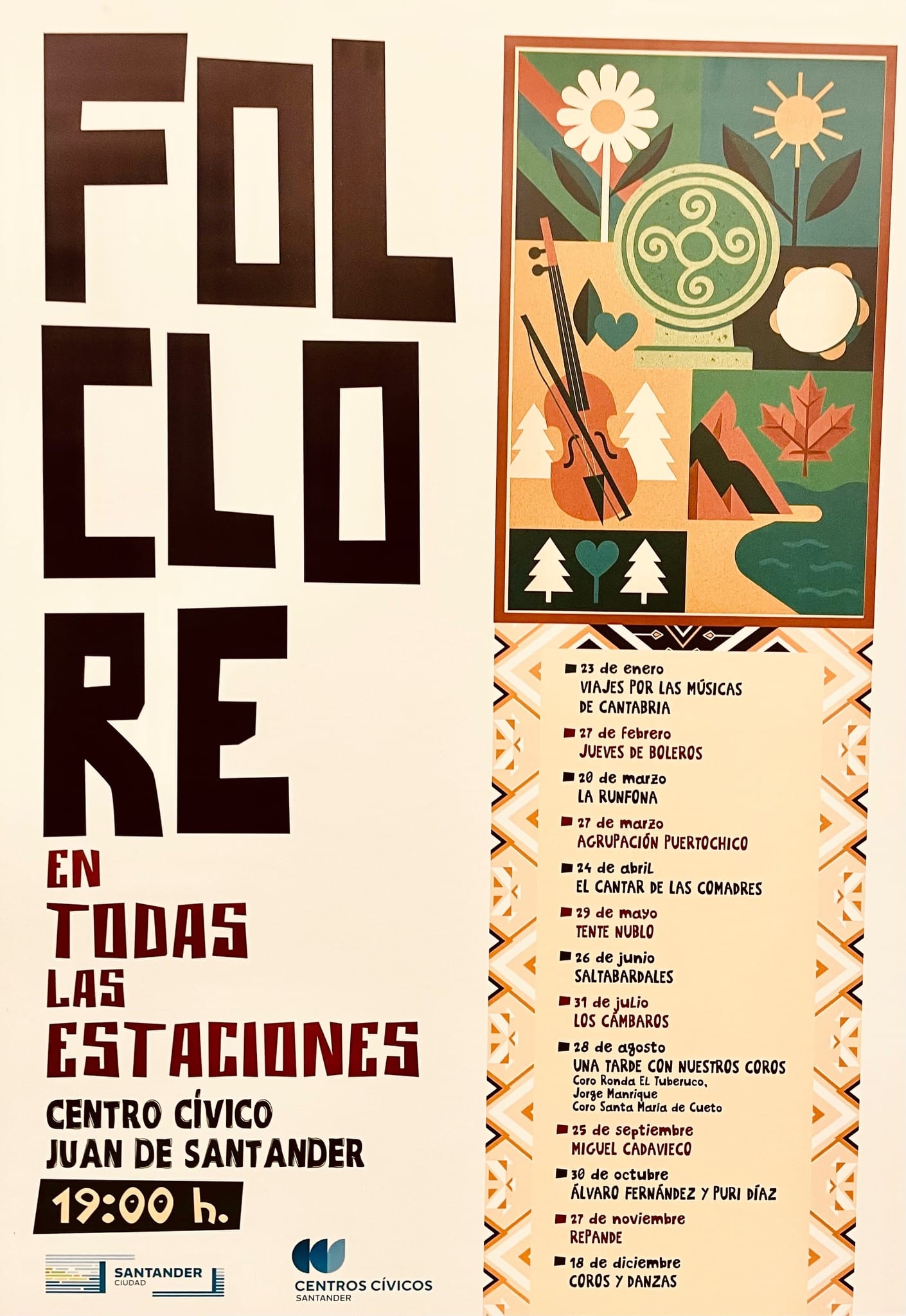 Agrupación Puerto Chico en el ciclo Folclore en todas las estaciones