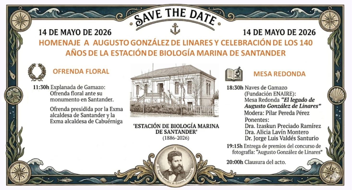 Homenaje a Augusto González de Linares y 140 años de la Estación de Biología Marina