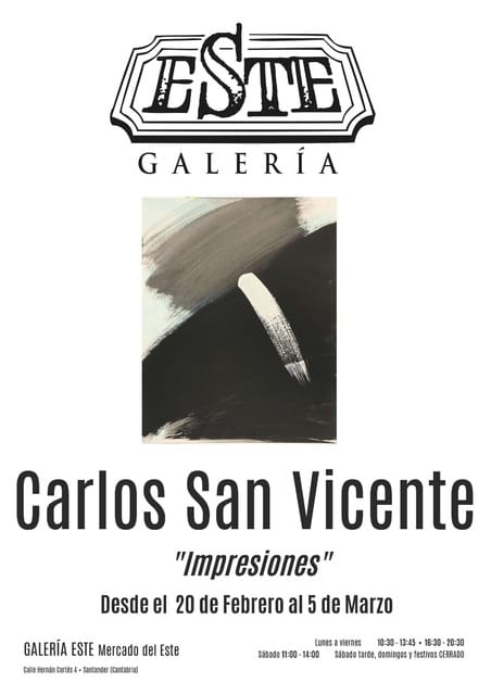 Impresiones, pinturas y otras obras de Carlos San Vicente
