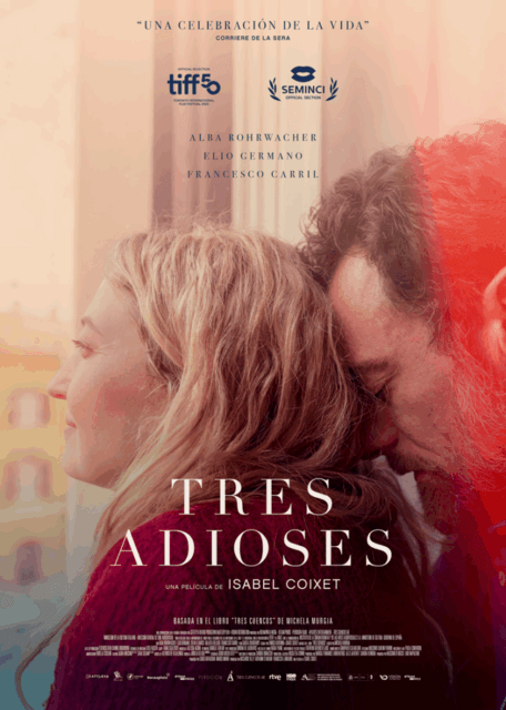 Proyecci贸n de Tres adioses