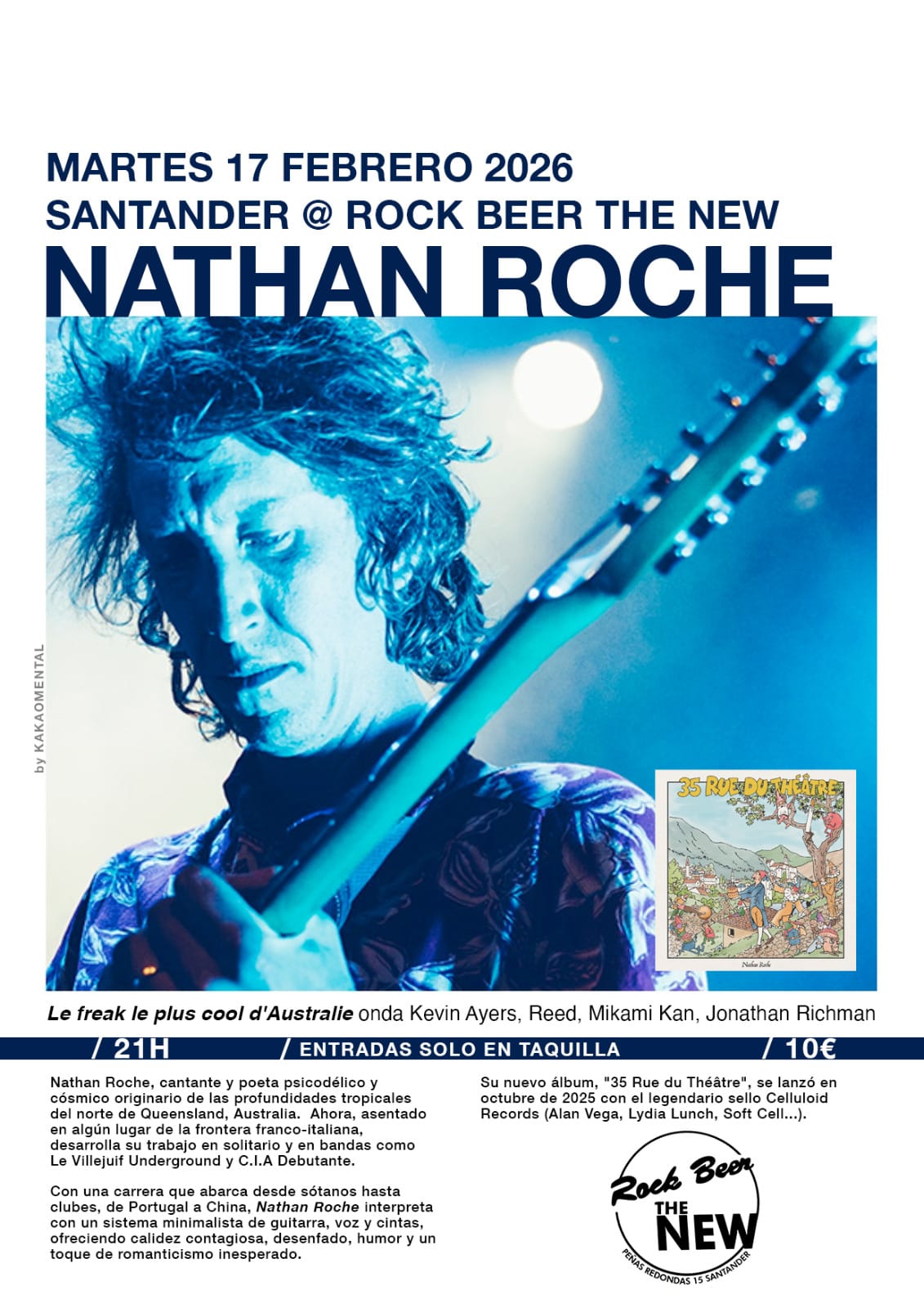 Nathan Roche en concierto
