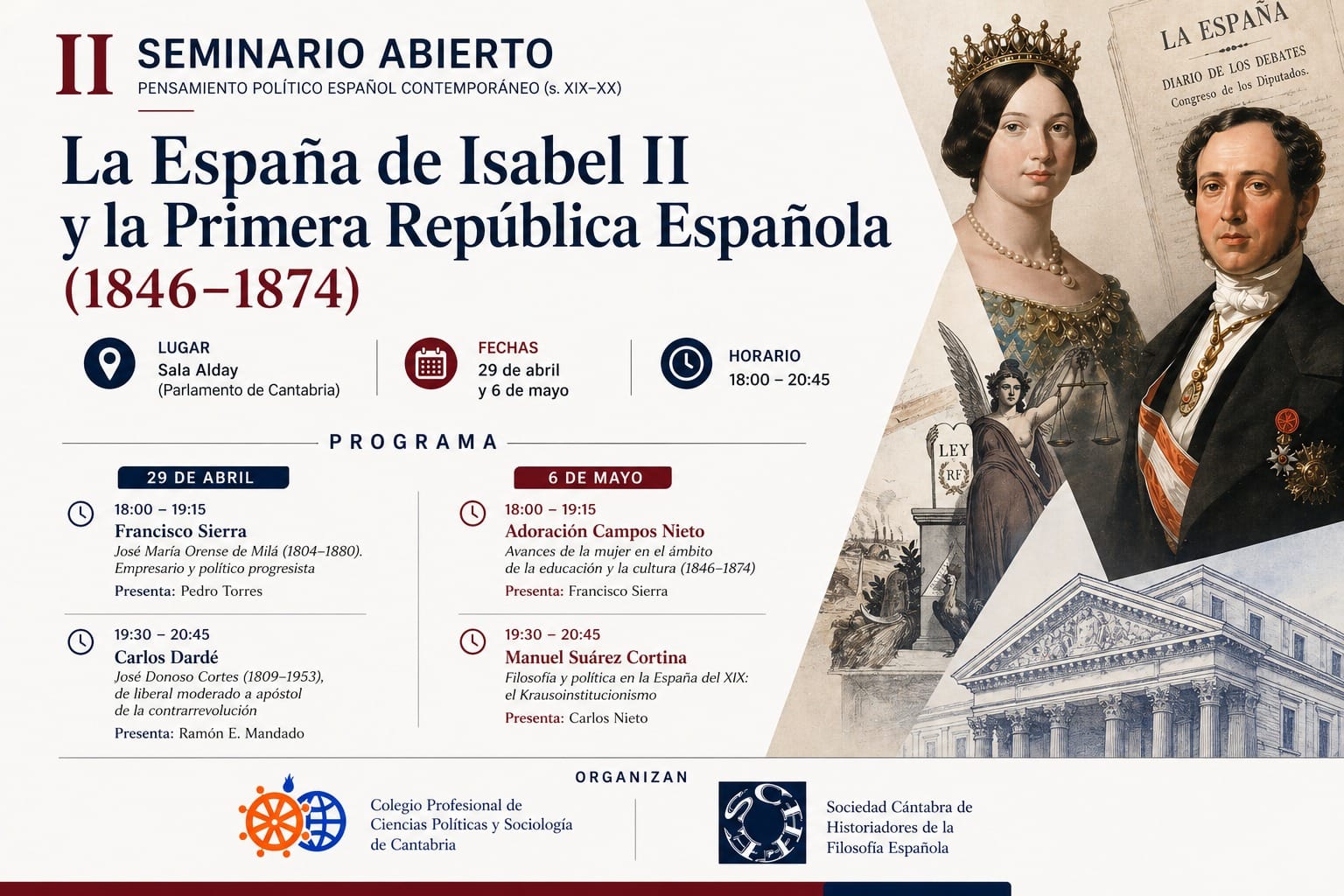II Seminario abierto. Pensamiento político español contemporáneo (x. XIX-XX)