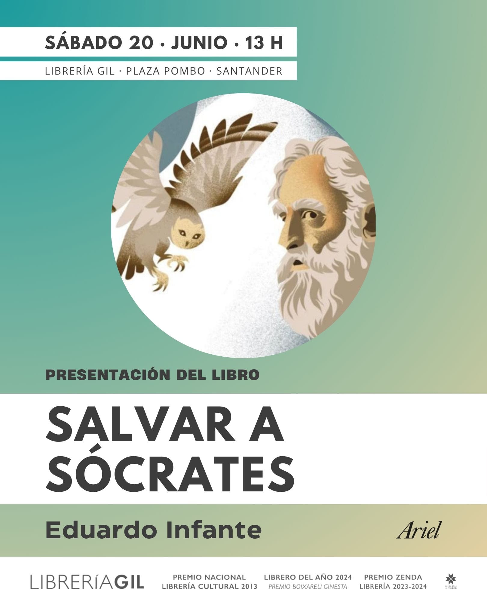 Presentación del libro 'Salvar a Sócrates' de Eduardo Infante