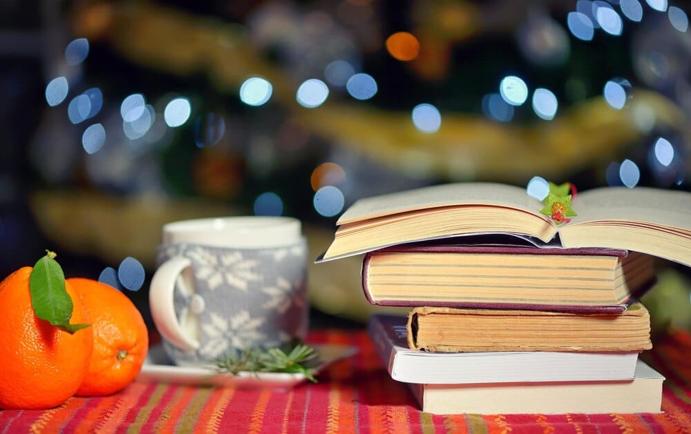 Reparto de libros en galego