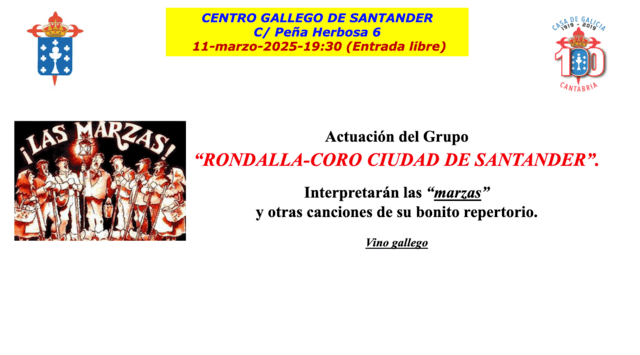 Actuaci贸n de la Rondalla Coro Ciudad de Santander
