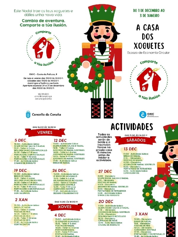 Actividades navideñas en A Casa dos Xoguetes
