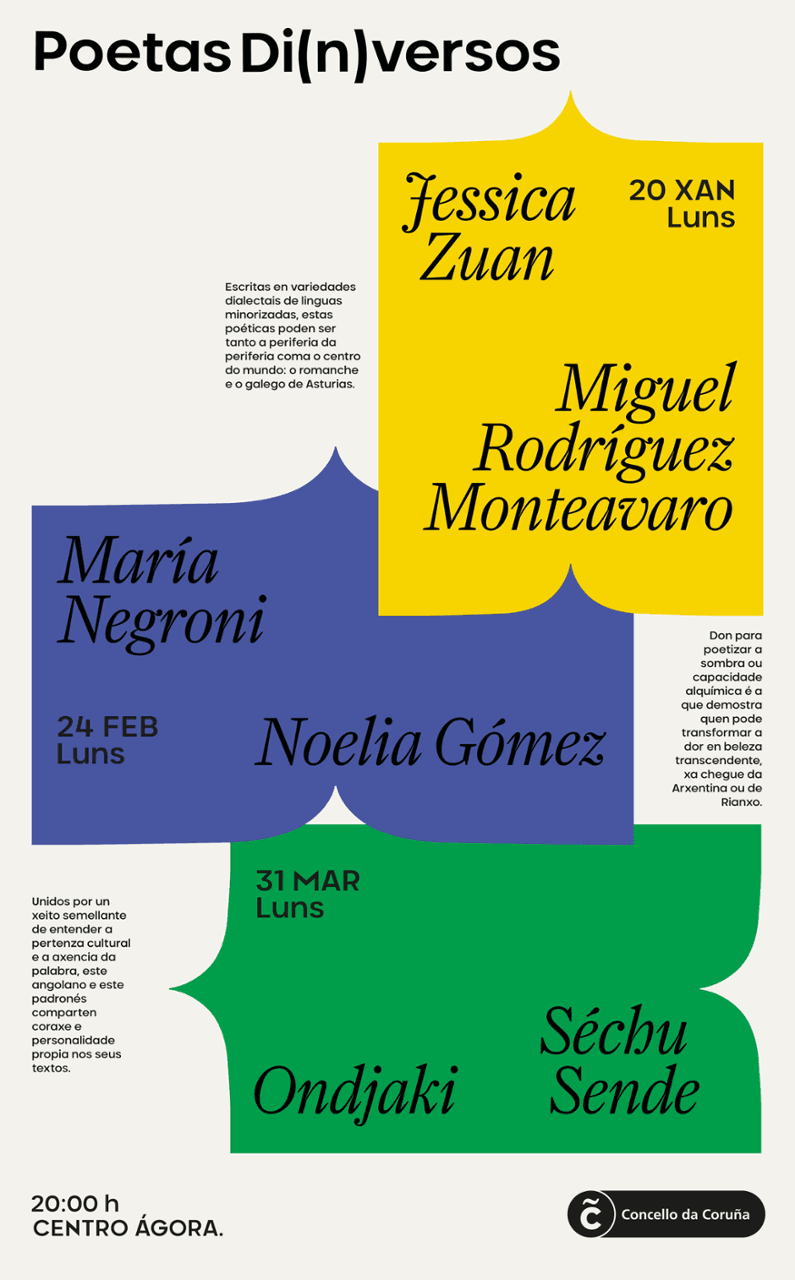 Voces de África, América e Europa no novo trimestre de Poetas Di(n)versos