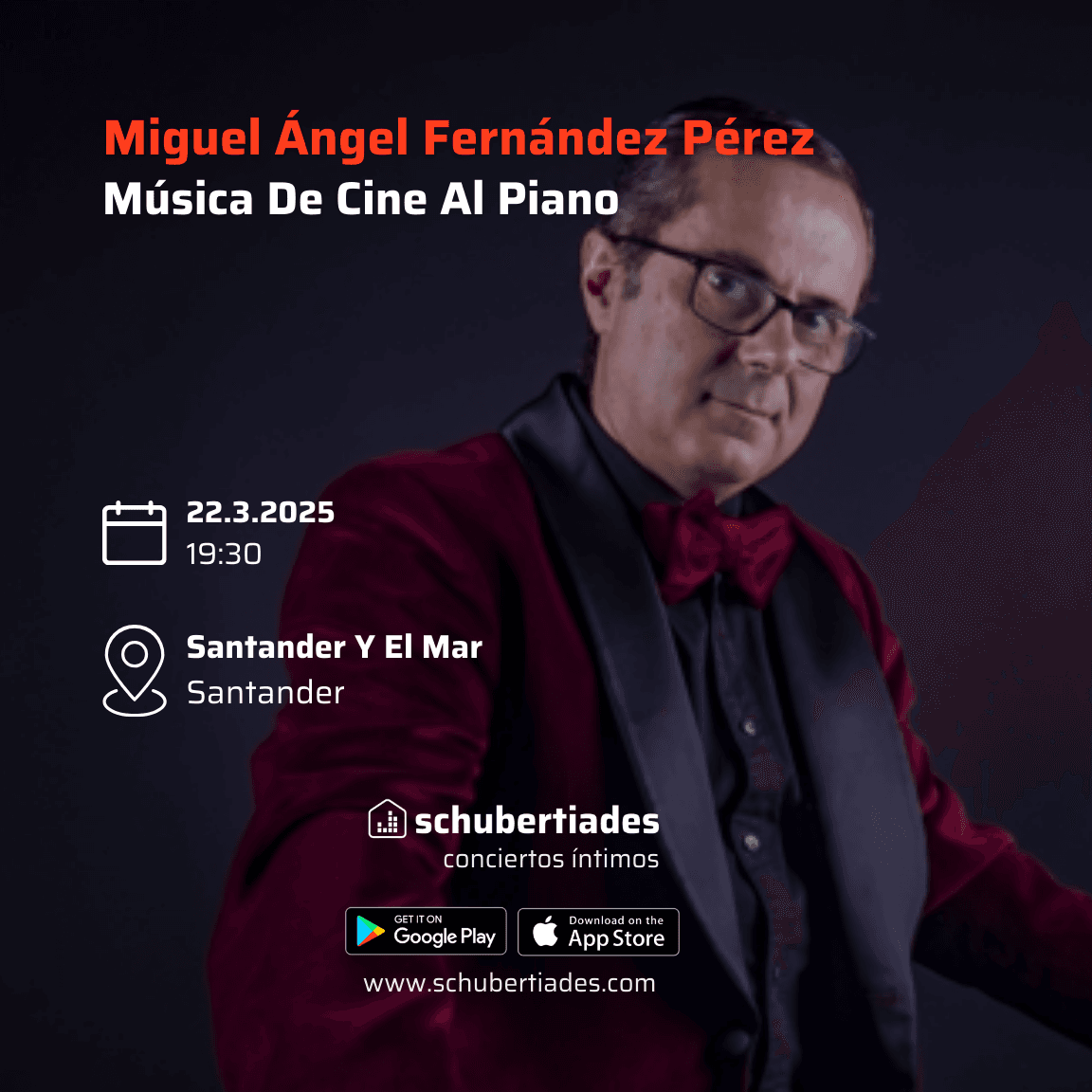 Concierto de bandas sonoras al piano