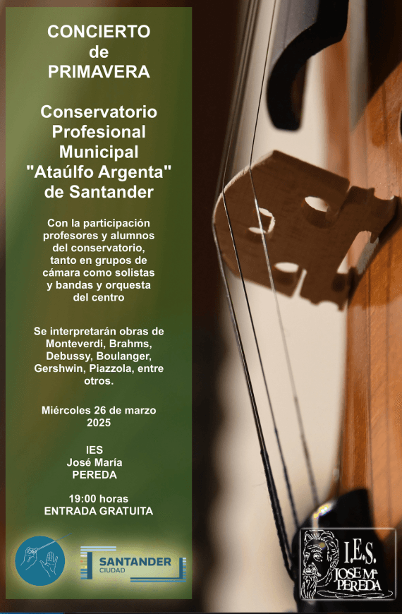 Concierto de primavera del Conservatorio Ataúlfo Argenta