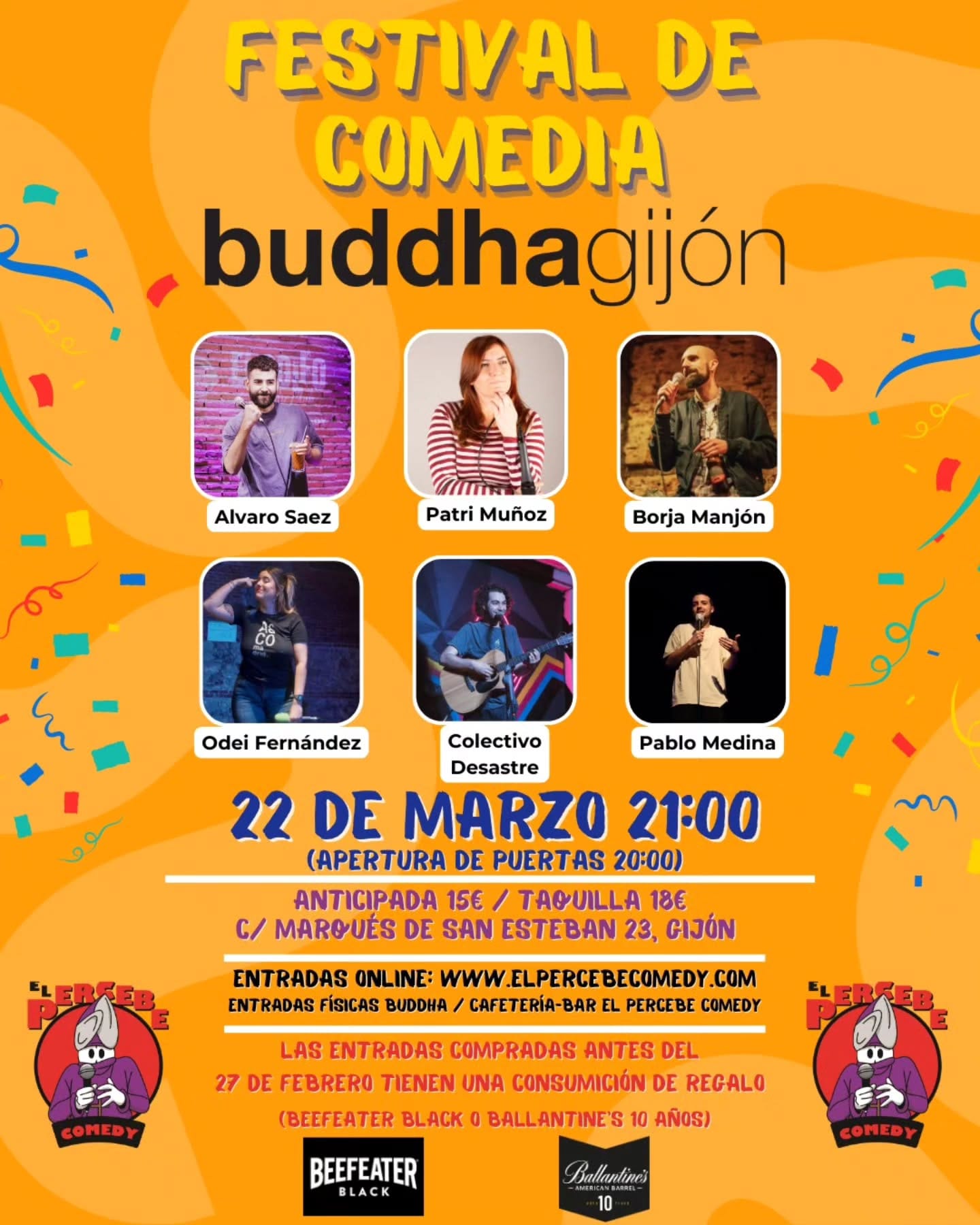 Festival de Comedia en Buddha Gij贸n