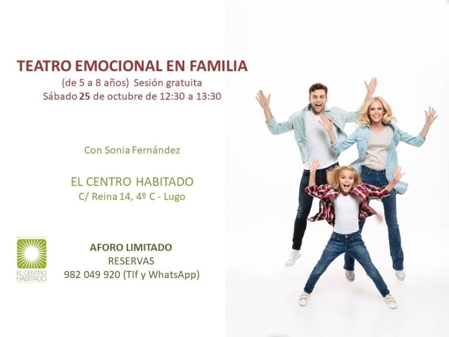 Teatro emocional en familia (de 5 a 8 años)