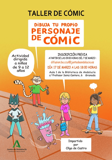 Taller Dibuja tu propio personaje de cómic