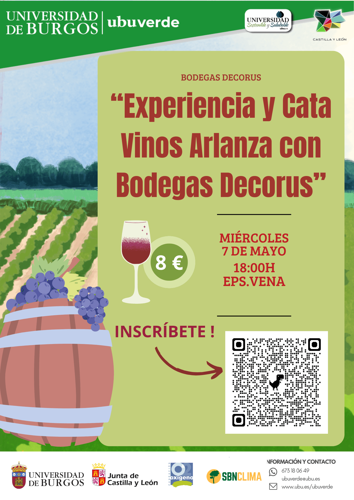 Taller y Cata Enológico-Ambiental: “Experiencia Arlanza con Bodegas Decorus”