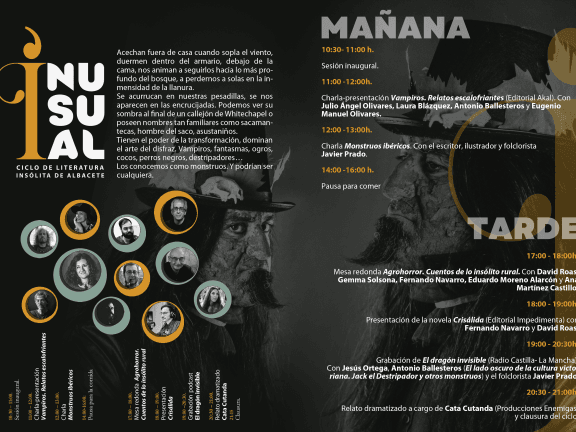 "INUSUAL" Ciclo de literatura insólita de Albacete