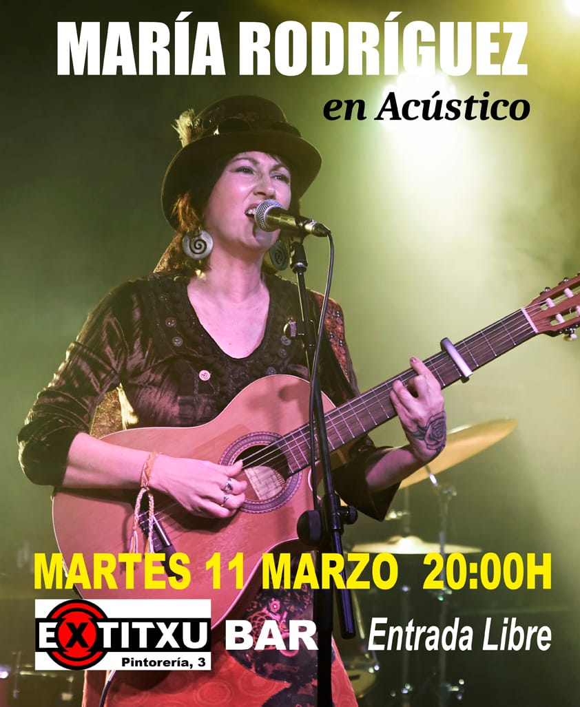 Concierto en acústico de María Rodríguez