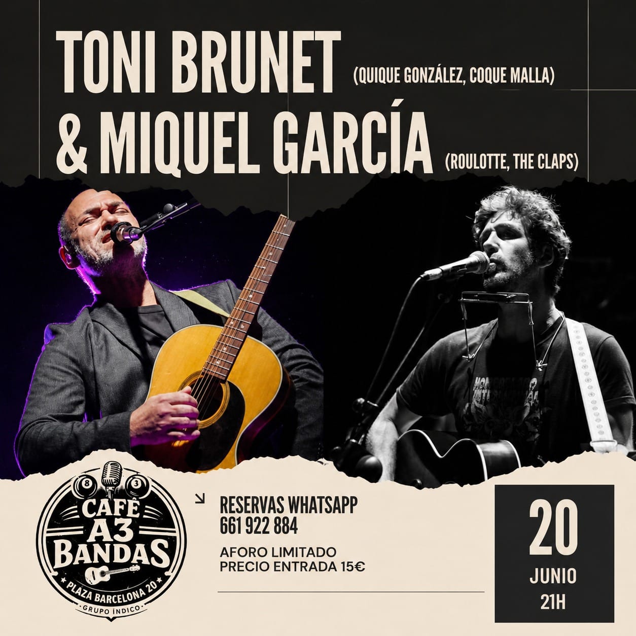 Toni Brunet & Miquel GarcĂa en concierto