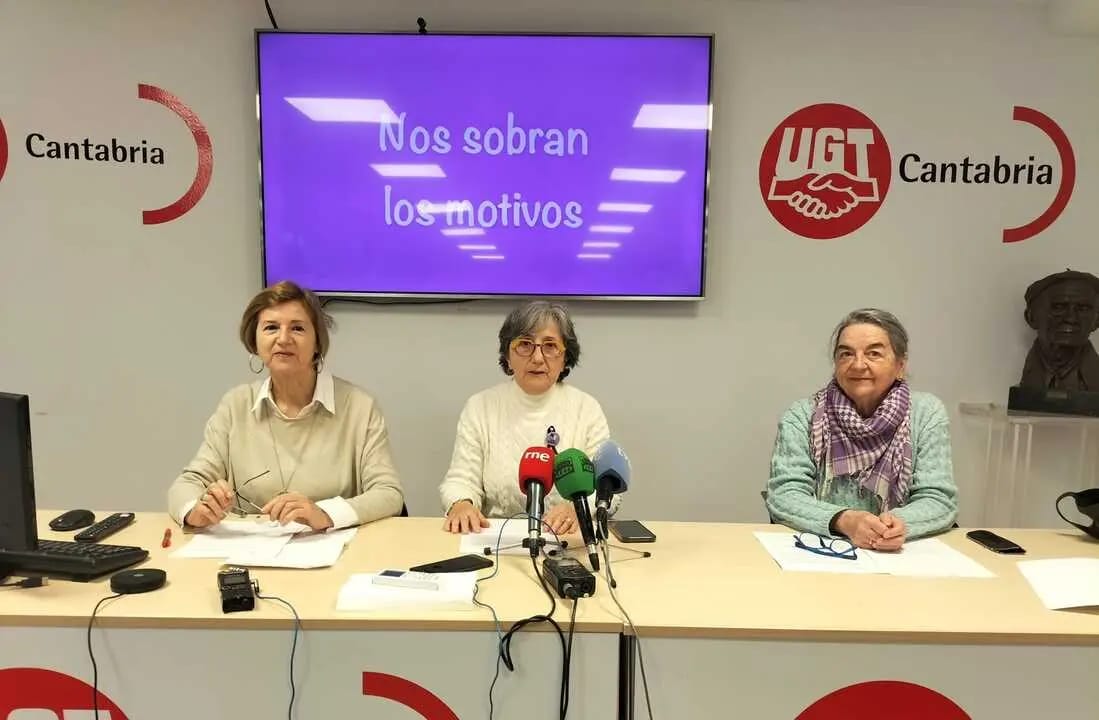 Manifestación del Día Internacional de la Mujer (8M) en Santander