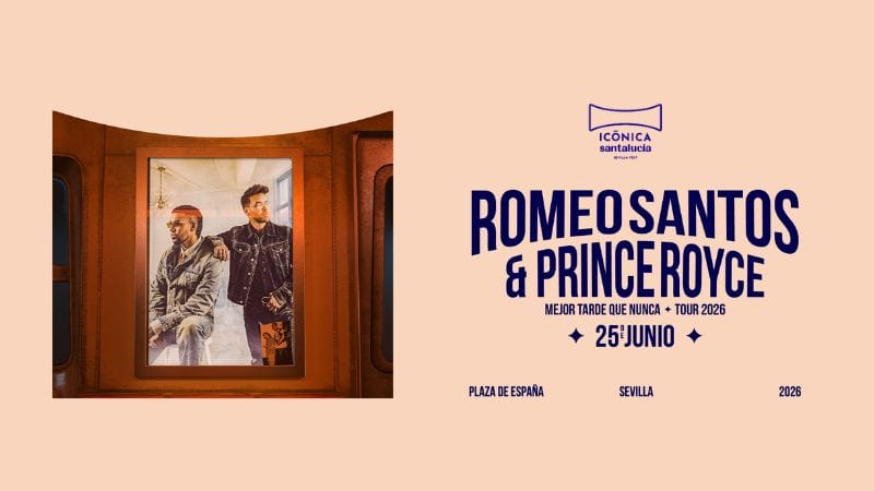 Concierto de Romeo Santos y Prince Royce en Ic贸nica Santaluc铆a Sevilla Fest