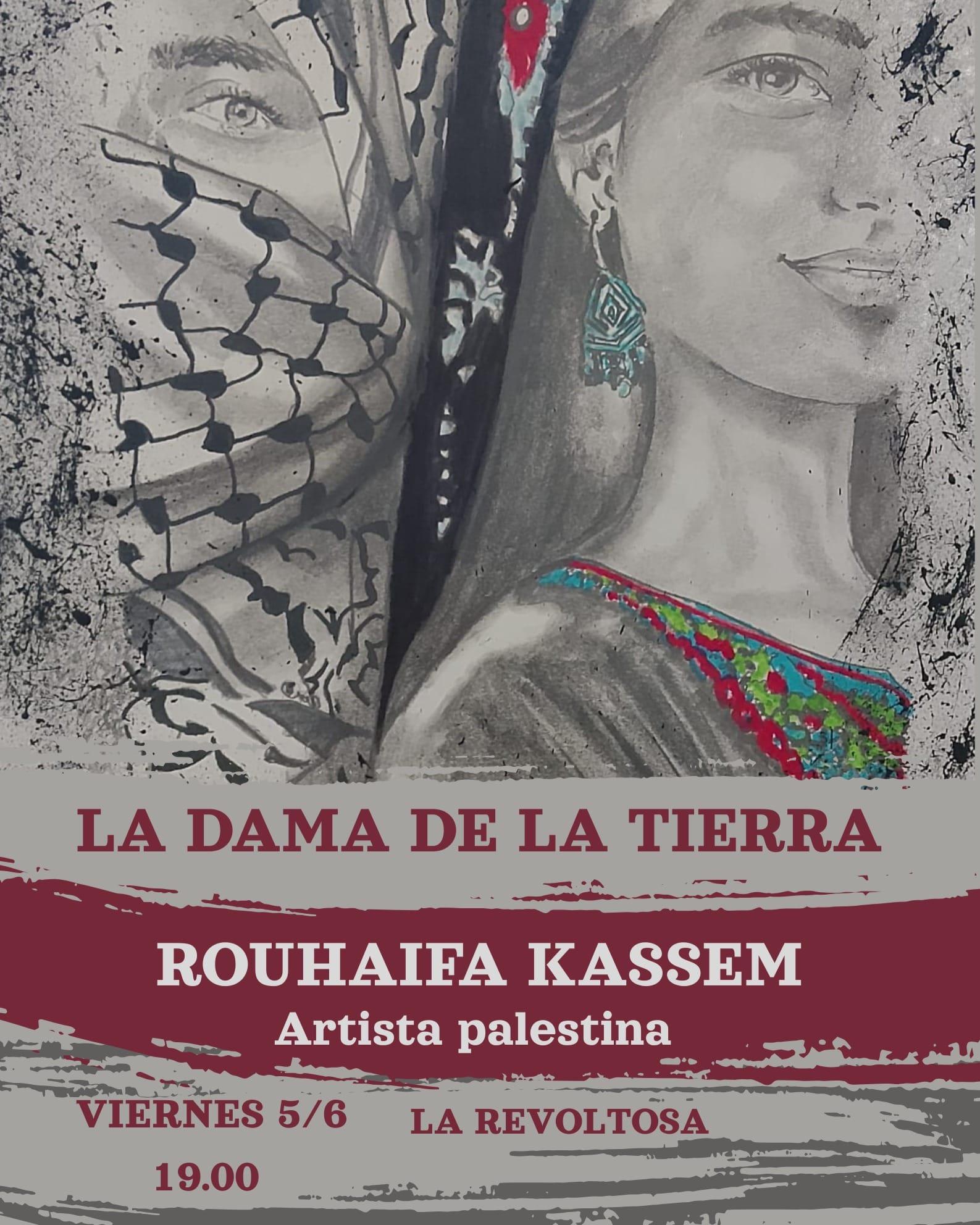 Inauguraci贸n de la exposici贸n 'La Dama de la Tierra' de Rouhaifa Kassem