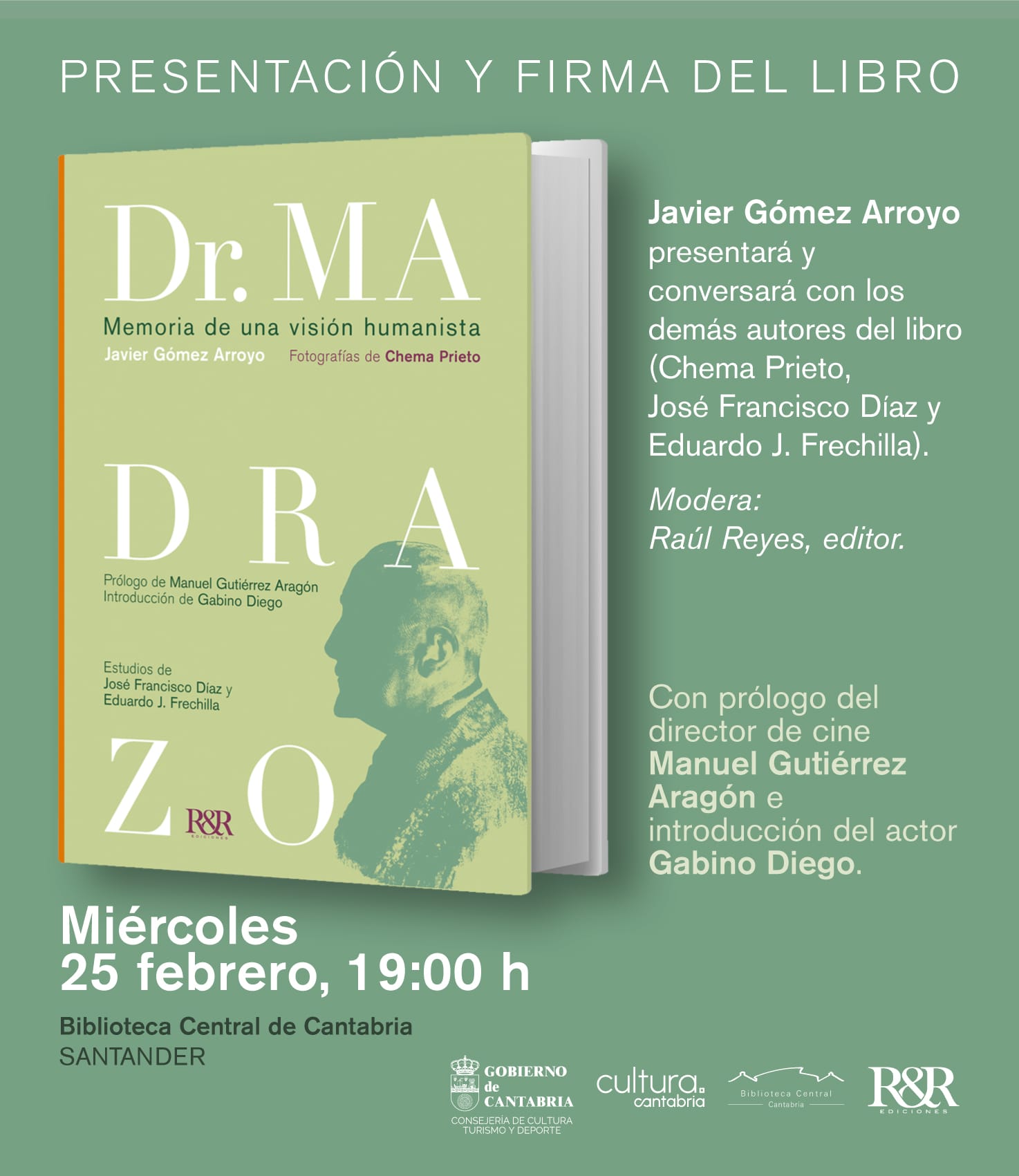 Presentaci贸n y firma de ejemplares del libro 'Doctor Madrazo. Memoria de una visi贸n humanista'