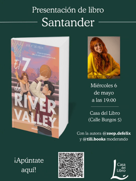Presentación de la novela 'El 7 de River Valley' con Zoe P. de Félix