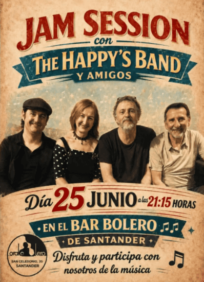 Jam Session con The Happy's Band y amigos