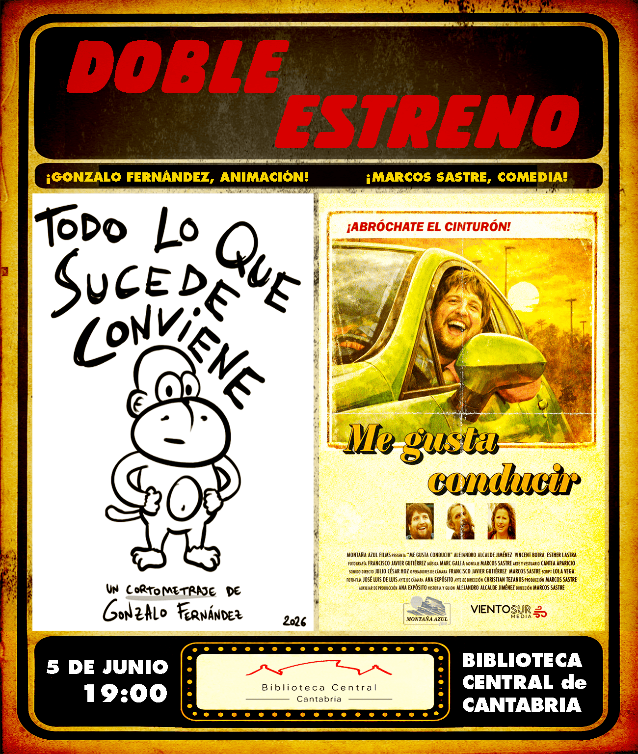 Estreno de cortometrajes de directores cántabros