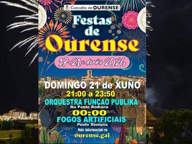 Actuación de la Orquesta Funçao Públika en las Fiestas de Ourense 2026