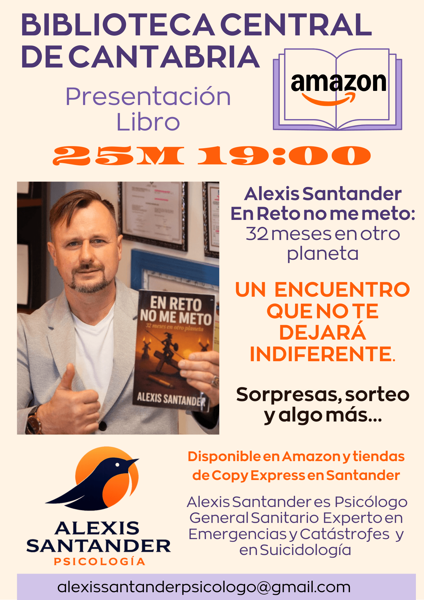 Presentaci贸n del libro 'En reto no me meto: 32 meses en otro planeta'