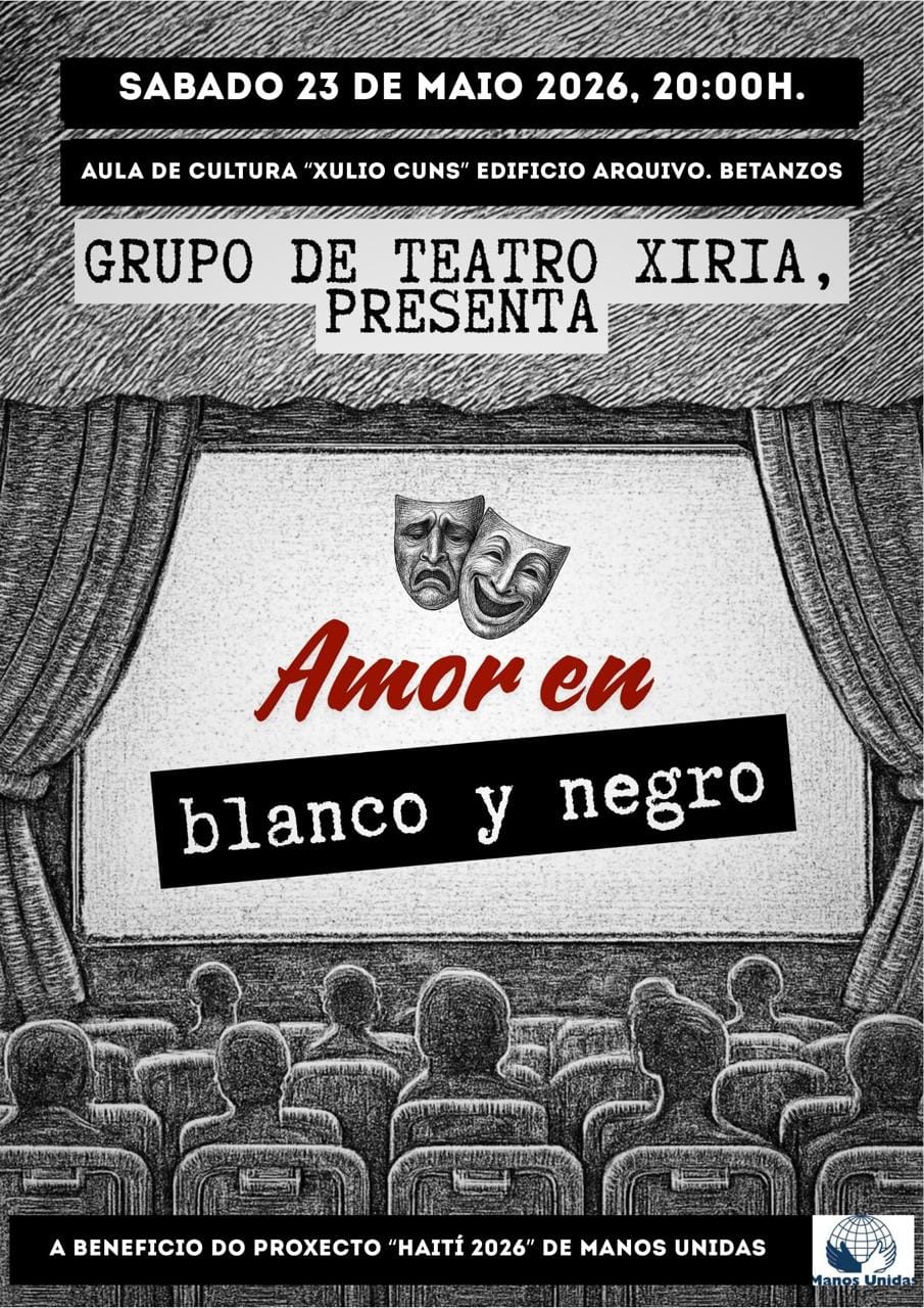 Representación de la obra de teatro Amor en blanco e negro