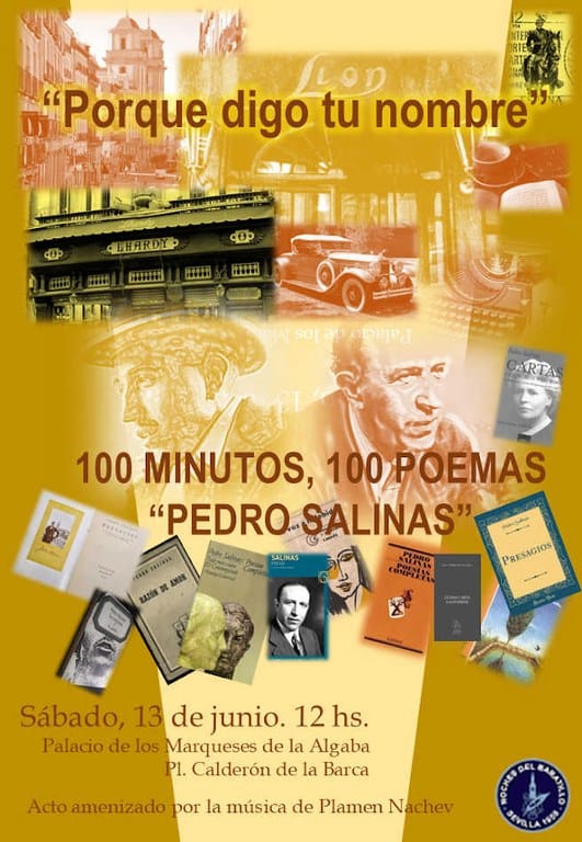 100 MINUTOS, 100 POEMAS - PEDRO SALINAS