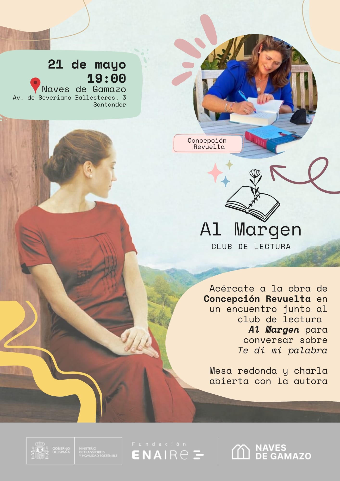 Encuentro del club de lectura Al margen con Concepci贸n Revuelta