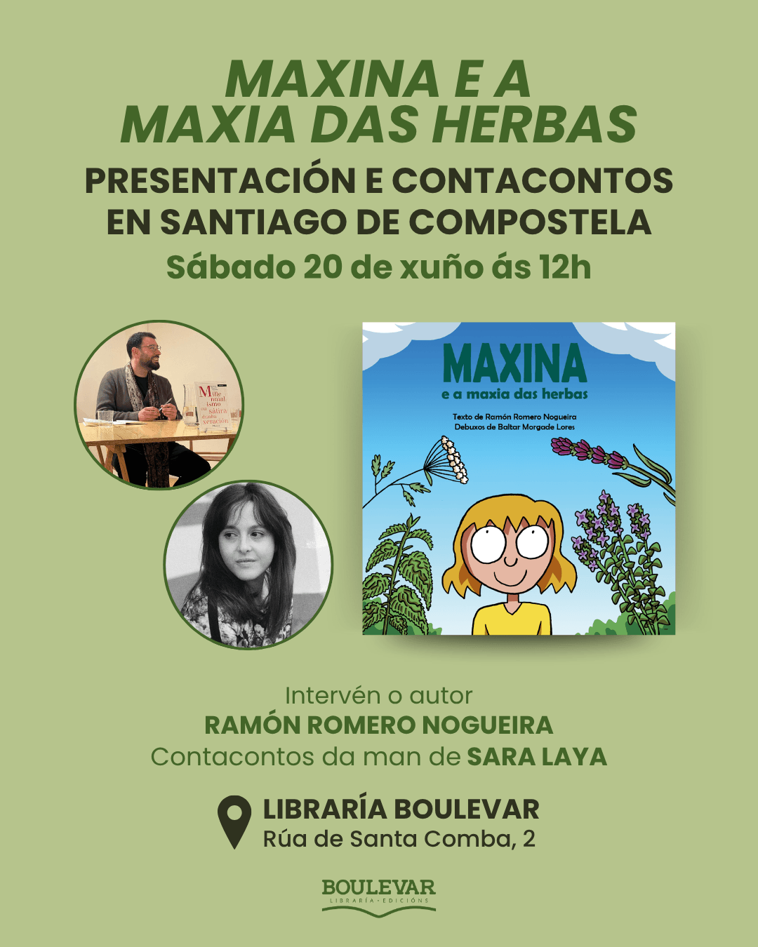 Presentaci贸n del libro 'Maxina e a maxia das herbas'