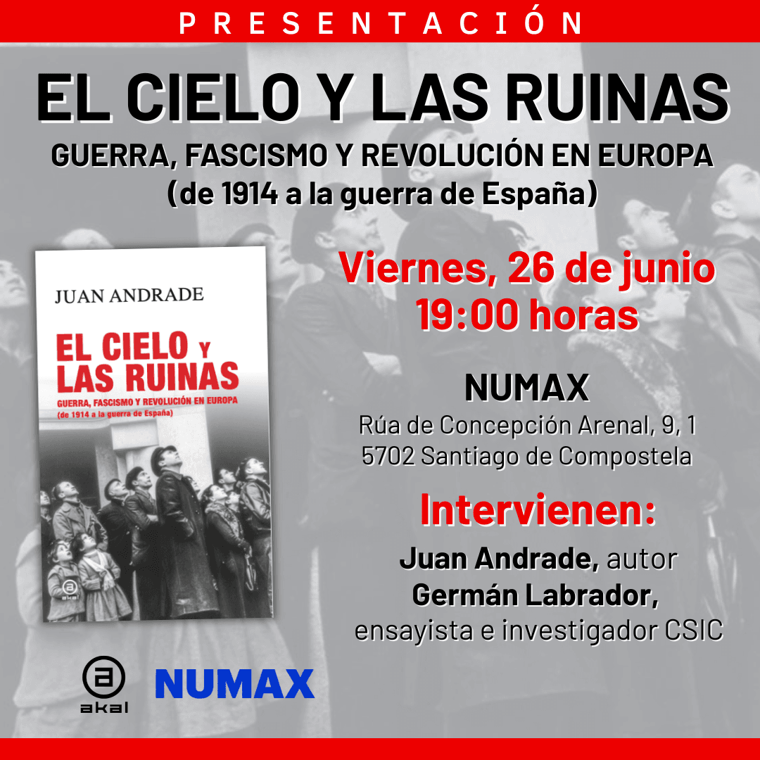 Presentaci贸n del libro 'El cielo y las ruinas' de Juan Andrade