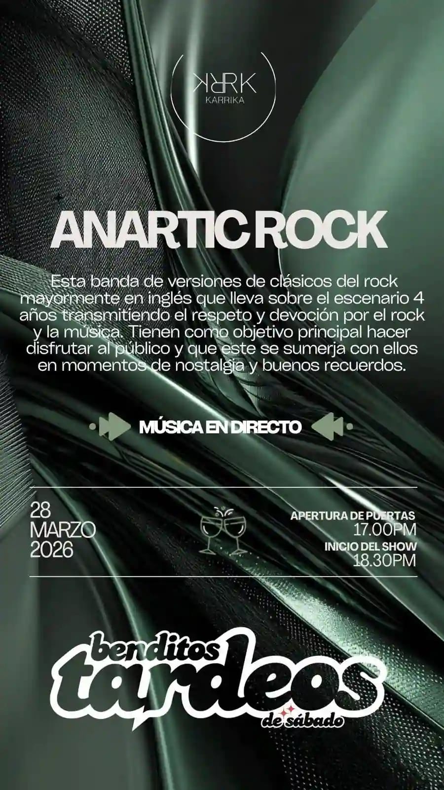 Concierto de Anartic Rock Band en Cafetería Kukai