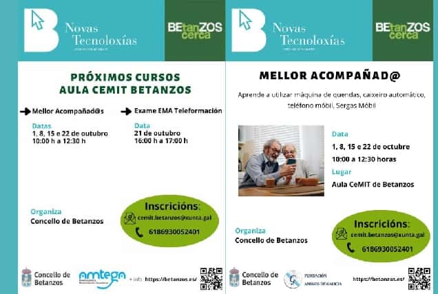 Cursos gratuitos en el CEMIT de Betanzos para marzo