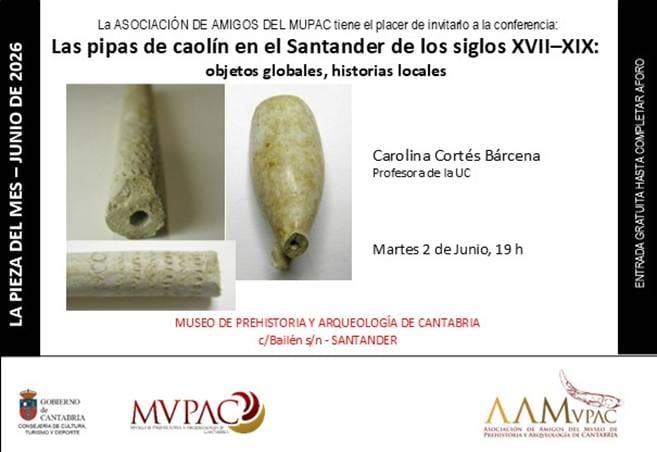 La pieza del mes: Las pipas de caolín en el Santander de los siglos XVII–XIX: objetos globales, historias locales