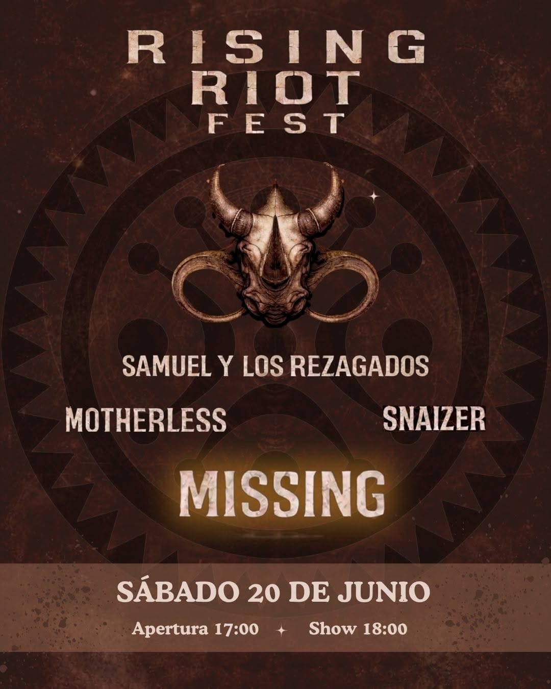 II Rising Riot Fest: Motherless, Snaizer, Missing y Samuel y los Rezagados