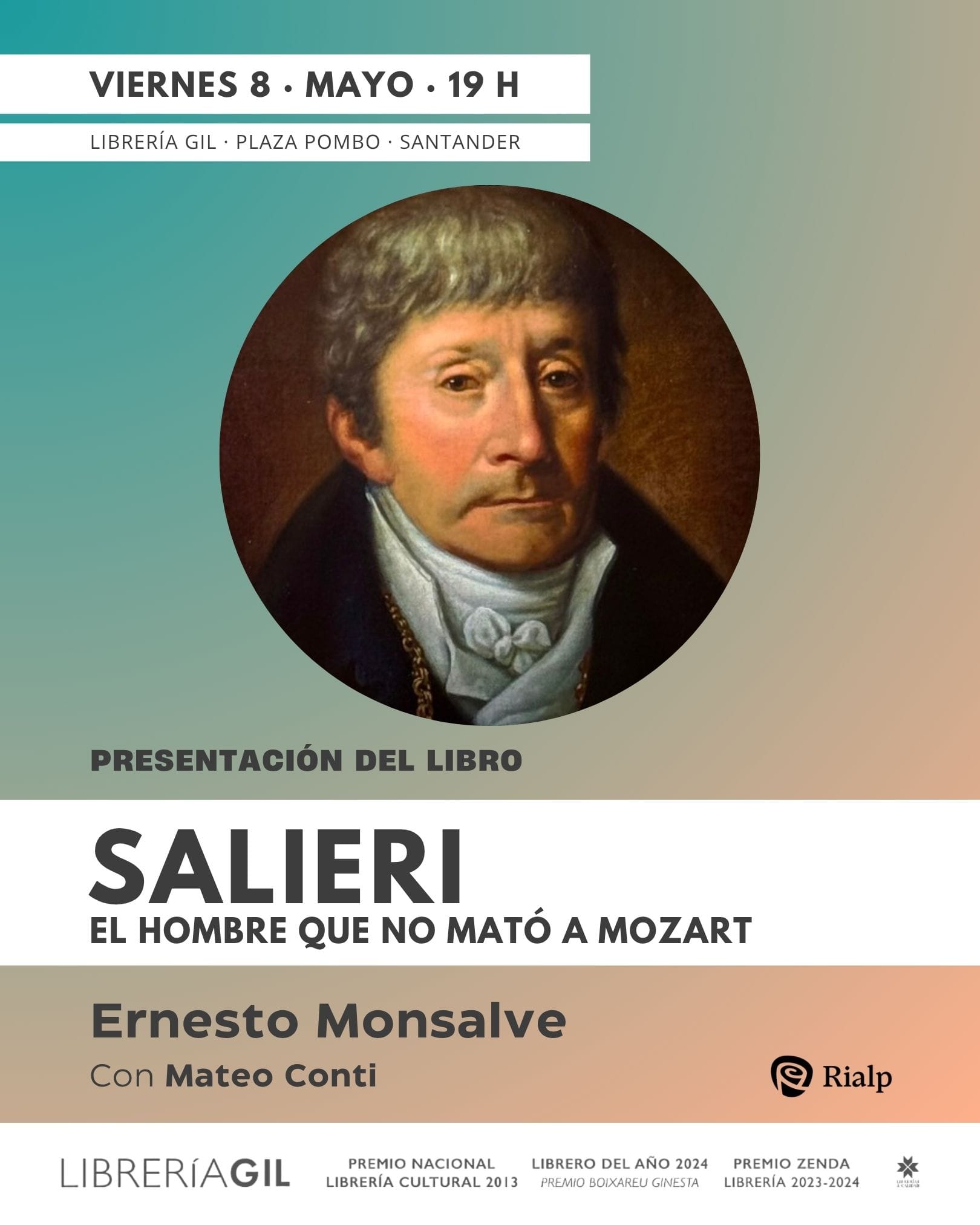 Presentaci贸n de 'Salieri. El hombre que no mat贸 a Mozart'