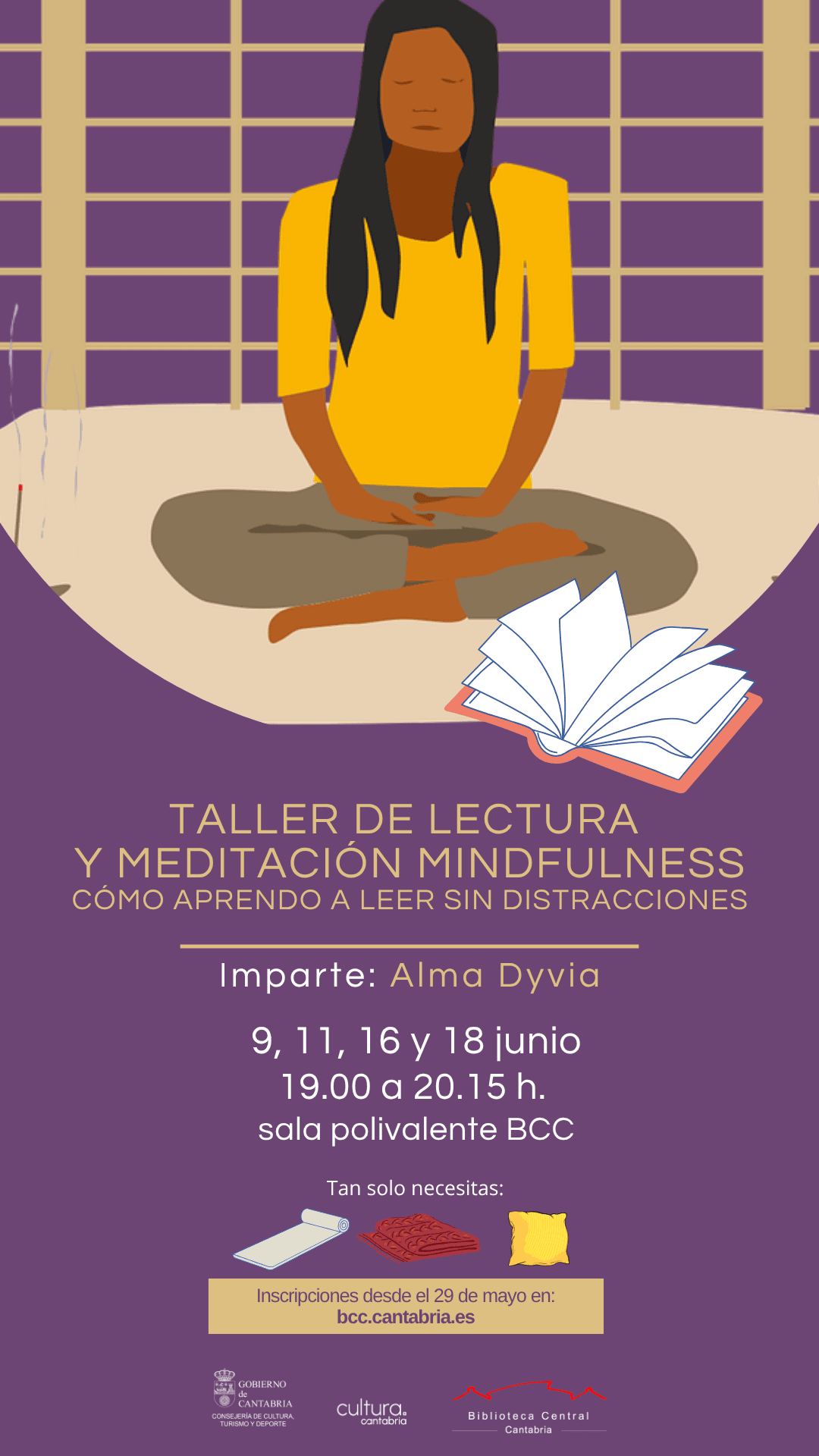 Taller de lectura y meditación Mindfulness