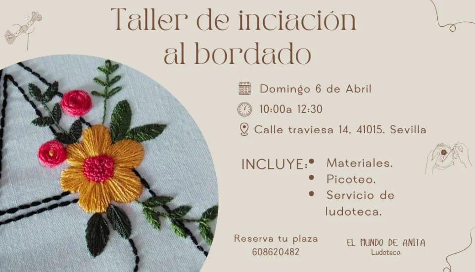 Taller de inciaci贸n al bordado
