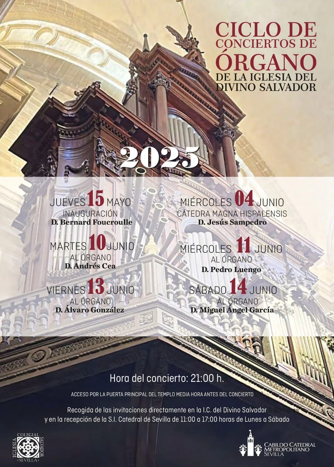 Concierto de 贸rgano a cargo del organista de la Catedral Pedro Luengo