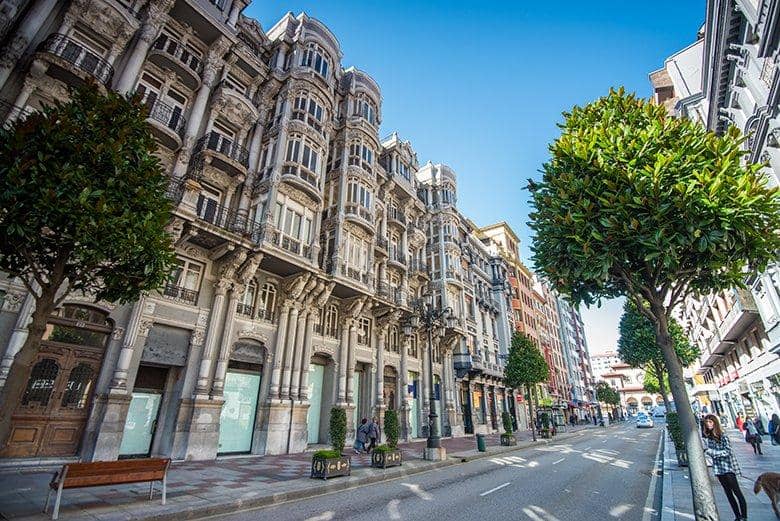 Calles del centro de Oviedo