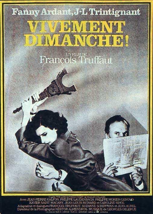 Proyección de Vivamente el domingo - Ciclo Truffaut