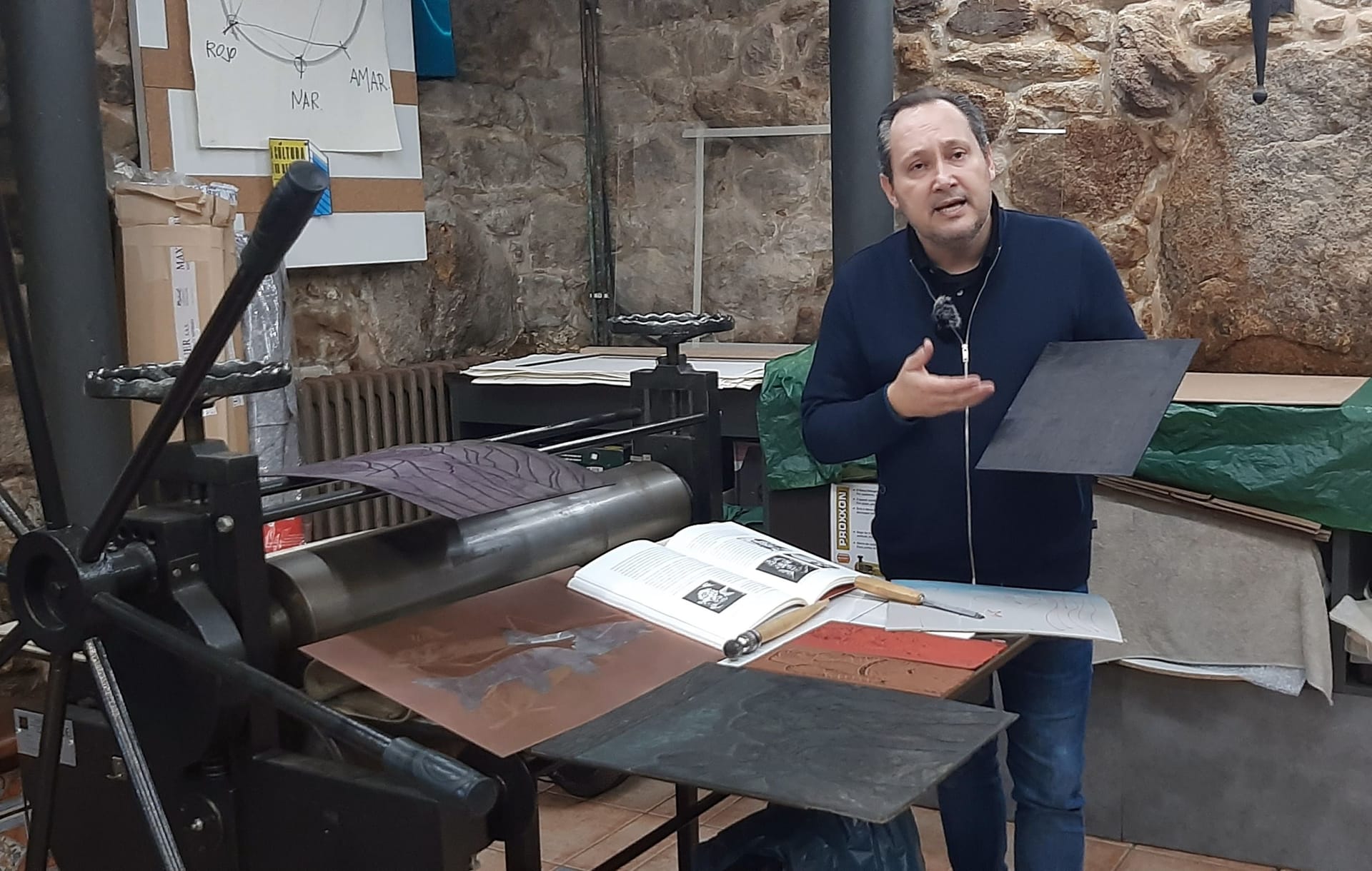 Presentaci贸n del documental 'Castelao, a revoluci贸n gr谩fica en Galicia. O linoleogravado'